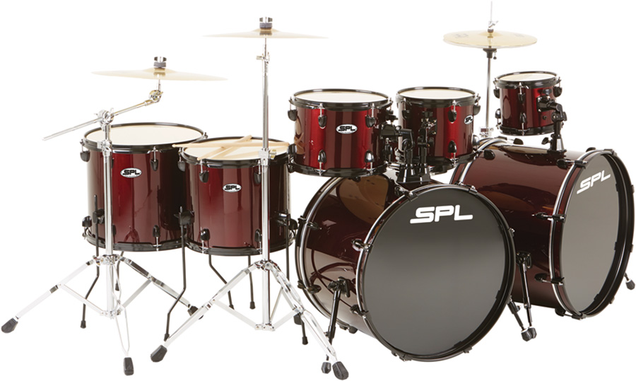 SPL 8 Piece Shell Pack Wine Red