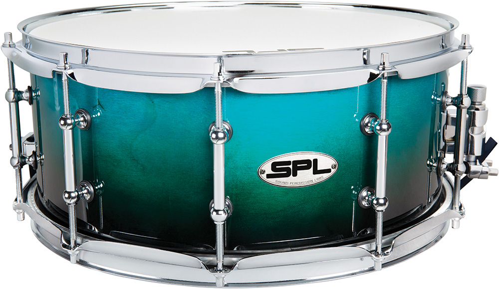 SPL Snare Drum in Turquoise Blue Fade Finish 468 Series