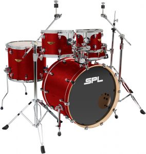 SPL 5 Piece Velocity Shell Pack Ruby Sequin
